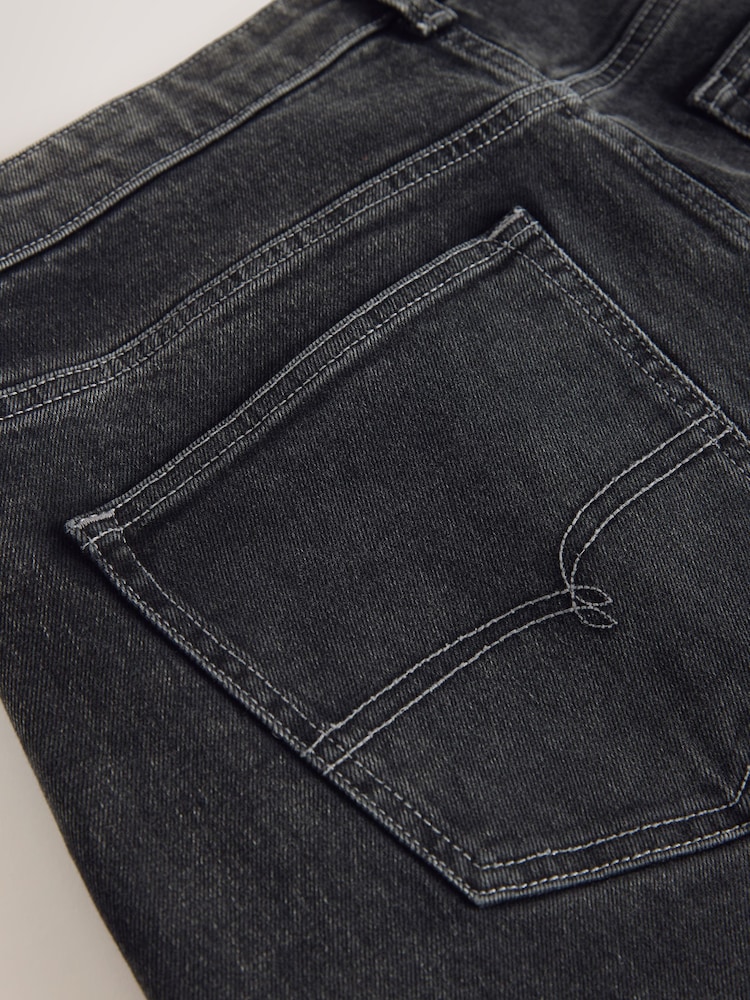 Black Regular Tapered Fit Vintage Wash Denim Jeans - Image 5 of 5 Black Regular Tapered Fit Vintage Wash Denim Jeans - Image 5 of 5
