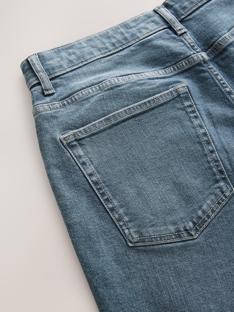Blue Dark Steel Slim Fit Vintage Wash Denim Jeans - Image 11 of 11