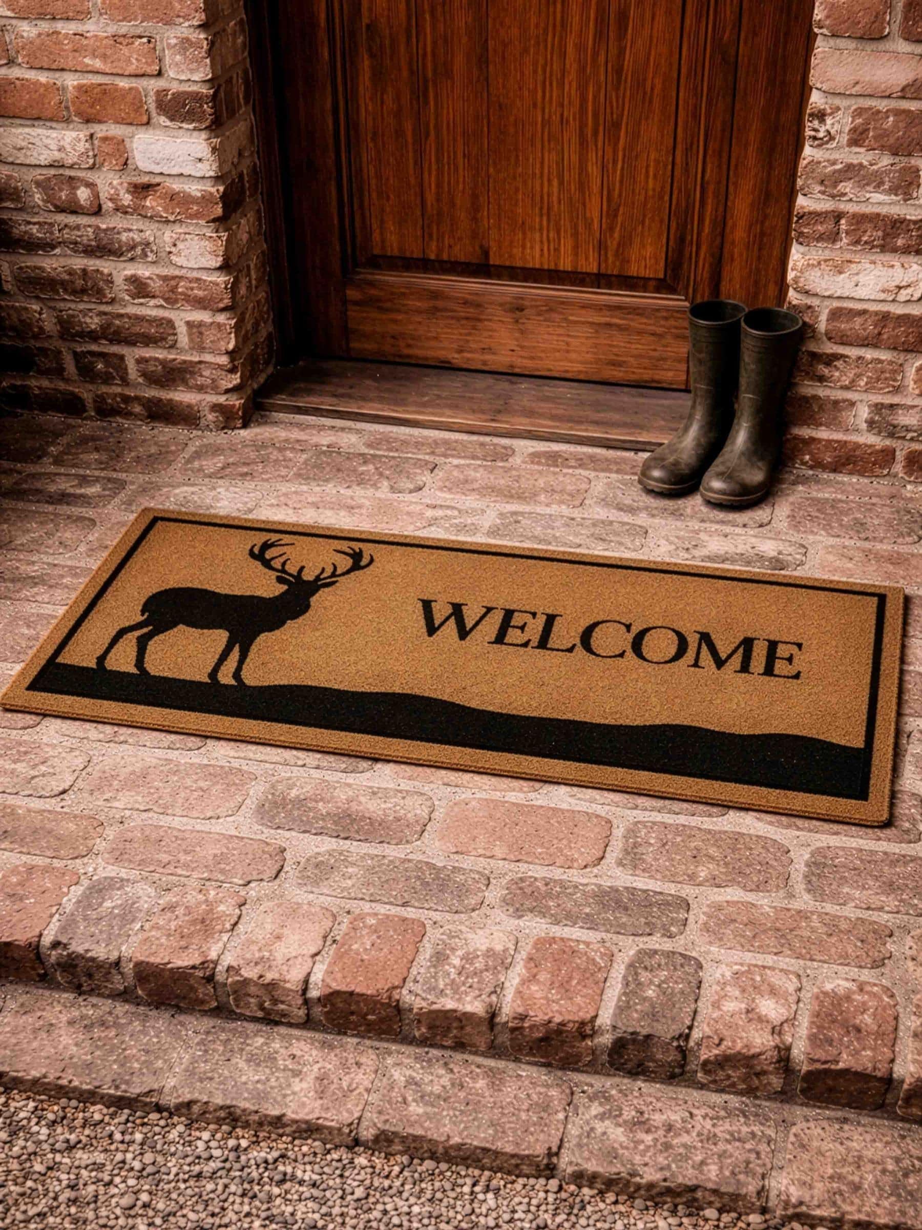 Gallery Home Brown Stag Welcome Doormat
