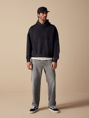 Cinza - Waist Calça Linen Denim jeans com elástico - Imagem 2 de 11