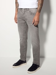 Grey Mid Single Slim Fit Classic Stretch Jeans - Image 1 of 10