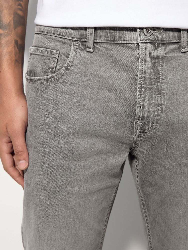 Mediumgrijs - Enkele - Slim fit klassieke stretchy jeans - Image 3 of 10
