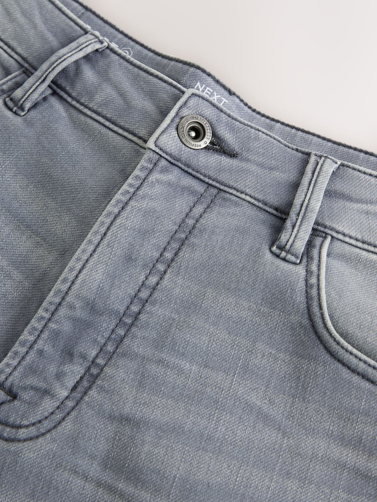 Light Grey Skinny Fit Comfort Stretch Jeans - Image 8 of 10