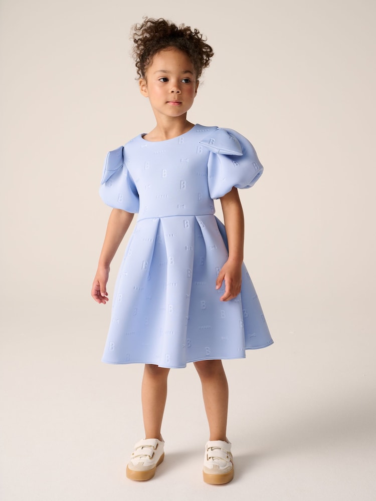 Baker by Ted Baker Bow Sleeve Embossed Scuba Dress - Image 2 of 11