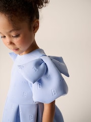 Baker by Ted Baker Bow Sleeve Embossed Scuba Dress - Image 6 of 11
