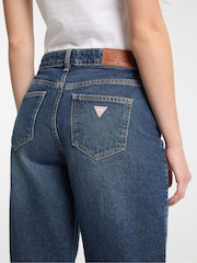 Guess Jeans Blue Wide Leg Denim 100% Cotton Jeans - Image 5 of 6