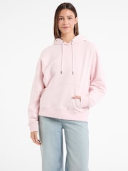 Guess Jeans Pink 100% Cotton Logo Jersey Hoodie - Image 1 of 4
