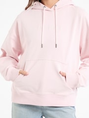 Guess Jeans Pink 100% Cotton Logo Jersey Hoodie - Image 2 of 4