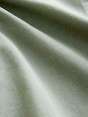 Sage Green 100% Cotton Contrast Stitch Shacket Jacket - Image 8 of 8