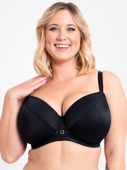 Curvy Kate Lace Daze Padded T-Shirt Balcony Black Bra - Image 2 of 7