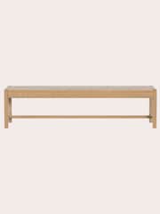 Laura Ashley Washed Oak Braystone Dining Bench - Image 3 of 5