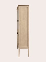 Laura Ashley Washed Oak Calford 4 Door Glazed Cabinet - Image 5 of 7