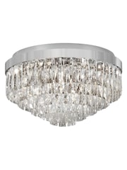 Eglo Chrome Valparaiso 1 Clear Crystal Modern Ceiling Light - Image 1 of 3