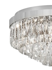 Eglo Chrome Valparaiso 1 Clear Crystal Modern Ceiling Light - Image 2 of 3