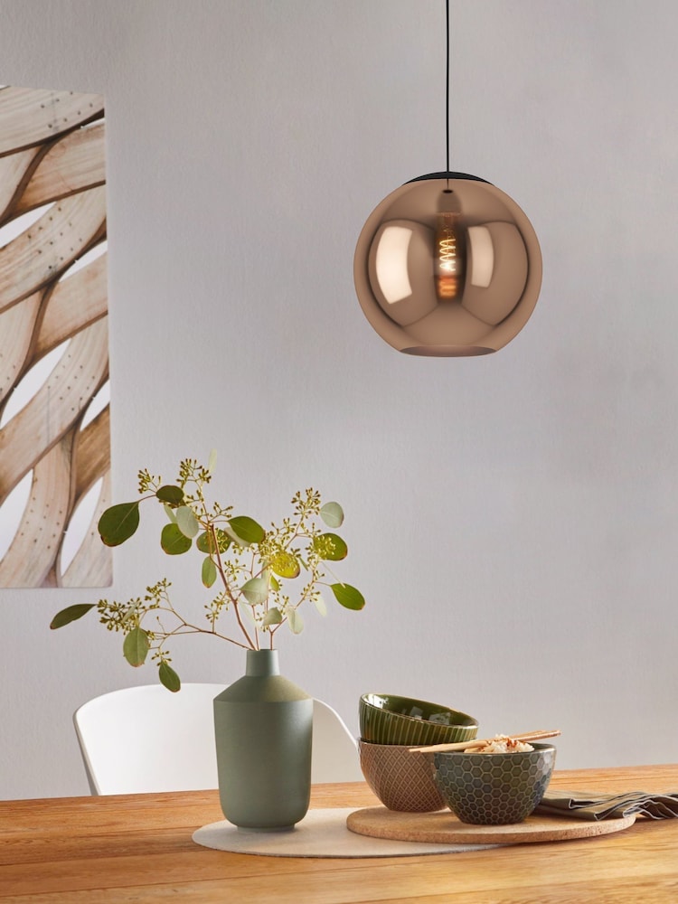 Eglo Cordoba Spherical Glass And Steel Pendant Ceiling Light - Imagen 1 de 4 Eglo Cordoba Spherical Glass And Steel Pendant Ceiling Light - Imagen 1 de 4
