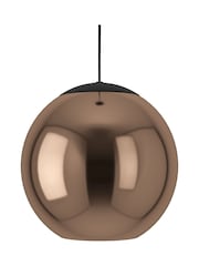 Eglo Black Cordoba Spherical Glass And Steel Pendant Ceiling Light - Image 3 of 4