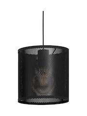 Eglo Black Manby Industrial Steel 3 Light Pendant Ceiling Light - Image 3 of 4