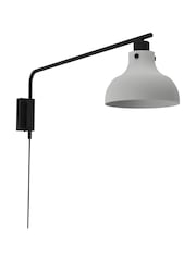 Eglo Grey and Black Matlock Steel Armed Wall Light - Image 2 of 4