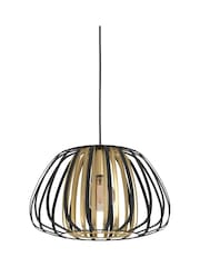 Eglo Black Encinitos Modern Caged Style Pendant Ceiling Light - Image 3 of 4