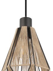 Eglo Black Adwickle Yarn And Steel 3 Pendant Ceiling Light - Image 3 of 4