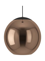 Eglo Black Cordoba Spherical Glass Steel Three Light Pendant Ceiling Light - Image 3 of 4