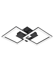 Eglo Black ParandayZ Steel Smart Control Colour Changing Ceiling Light - Image 2 of 4