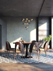 Eglo Black Dracera LED Leaves Inspired Steel Pendant Ceiling Light - Image 1 of 4