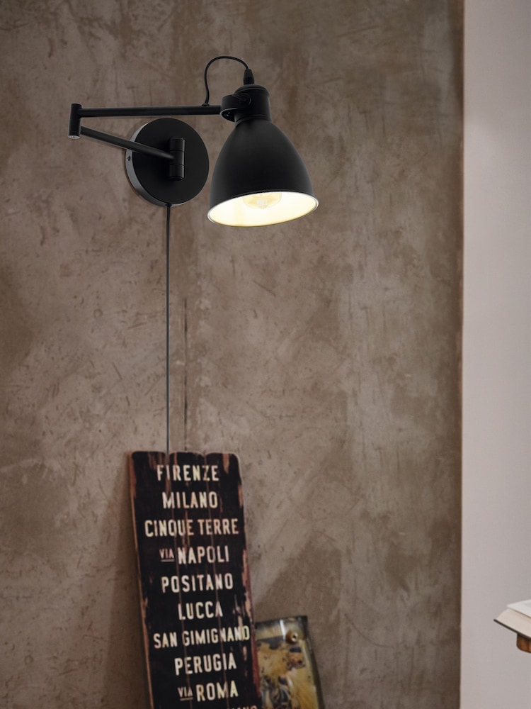 Eglo Black San Peri Adjustable Wall Light - Image 1 of 5 Eglo Black San Peri Adjustable Wall Light - Image 1 of 5