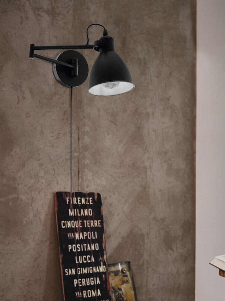 Eglo Black San Peri Adjustable Wall Light - Image 2 of 5 Eglo Black San Peri Adjustable Wall Light - Image 2 of 5
