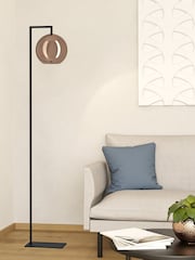 Eglo Black Cordoba Spherical Mirrored Glass And Steel Floor Lamp - Image 1 of 4