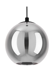 Eglo Black Ariscani Vaporised Glass And Steel Pendant Ceiling Light - Image 3 of 4