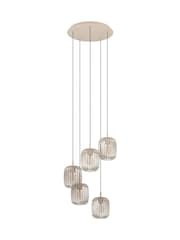 Eglo Sand Romazzina Steel Contemporary 5 Light Pendant Ceiling Light - Image 3 of 5