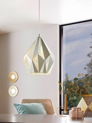 Eglo Light Green Carton-P Light Green Metal 1 Light Pendant Ceiling Light - Image 1 of 4