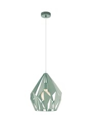 Eglo Light Green Carton-P Light Green Metal 1 Light Pendant Ceiling Light - Image 2 of 4