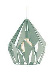Eglo Light Green Carton-P Light Green Metal 1 Light Pendant Ceiling Light - Image 3 of 4