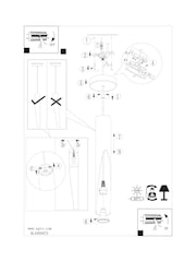 Eglo Black And Gold Barbotto Steel Modern Pendant Ceiling Light - Image 6 of 6