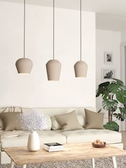 Eglo Sand Cambaito Monochrome Steel Pendant Ceiling Light - Image 1 of 4