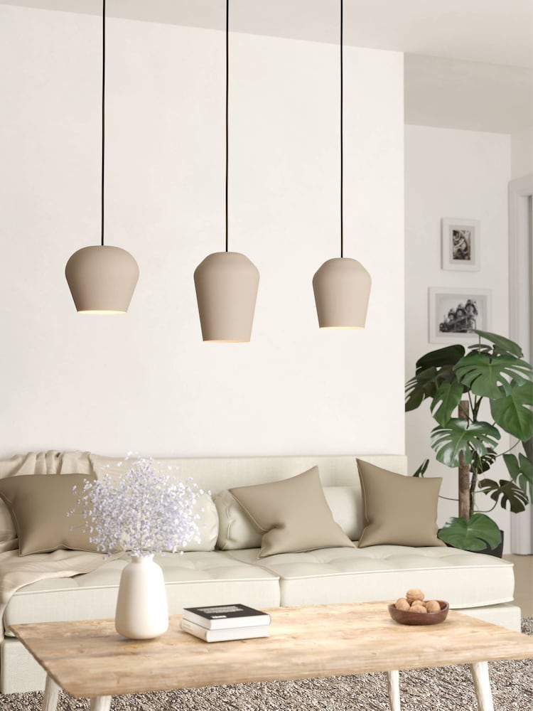 Eglo Sand Cambaito Monochrome Steel Pendant Ceiling Light - Image 1 of 4