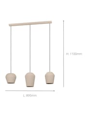 Eglo Sand Cambaito Monochrome Steel Pendant Ceiling Light - Image 4 of 4