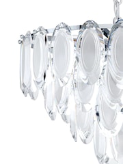 Eglo Chrome Carvario Crystal Inspired Elegant Pendant Ceiling Light - Image 3 of 4