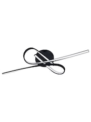 Eglo Black Selvina 1 LED Contemporary Flush Ceiling Light - Image 3 of 5