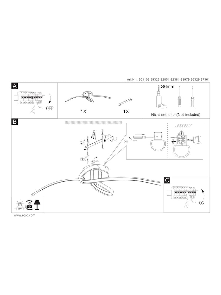 Eglo Selvina 1 LED mūsdienīgs griestu apgaismojums - Attēls 6 no 6