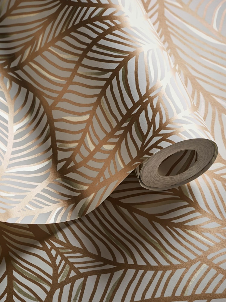 Clarke and Clarke Bronze or Ivory Selva Wallpaper - Image 2 of 3