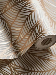 Clarke and Clarke Bronze or Ivory Selva Wallpaper - Image 3 of 3