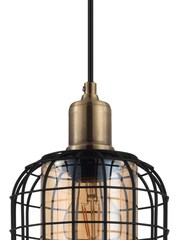 Eglo Bronze Chisle Metal And Glass 1 Light Pendant Ceiling Light - Image 3 of 4
