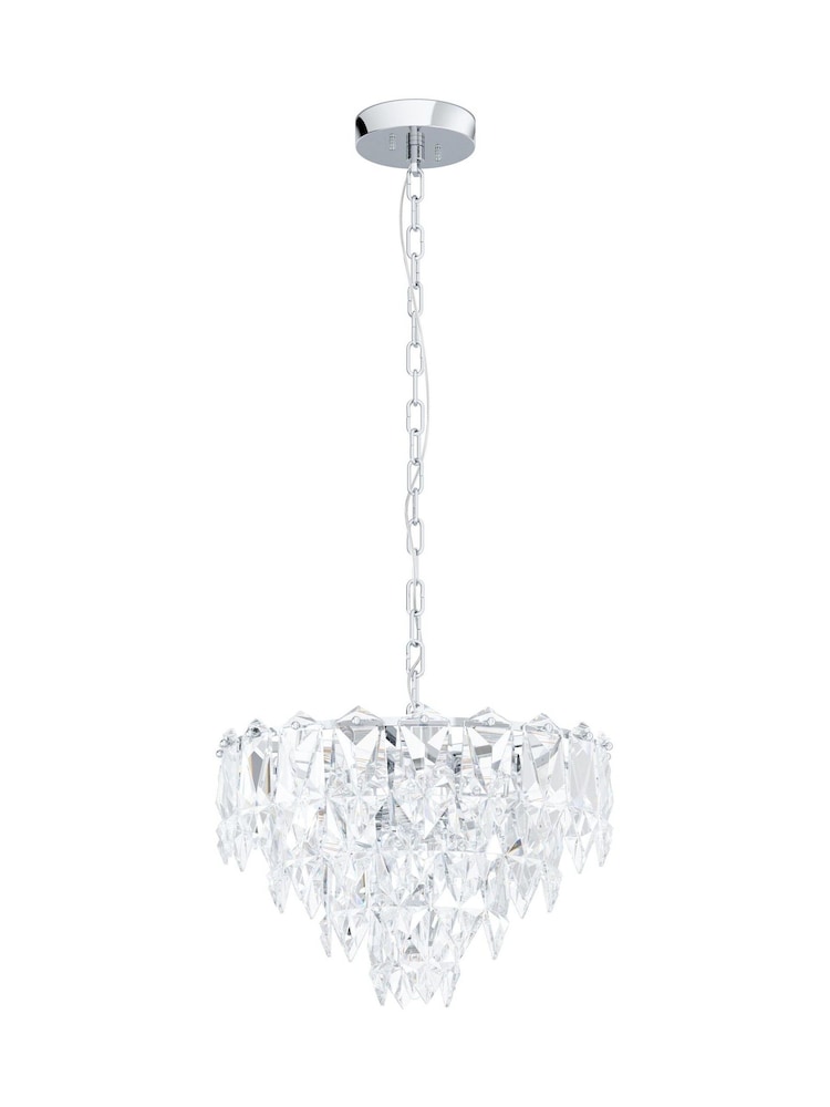 Eglo Chrome Carvario Crystal Inspired Elegant Pendant Light - Image 2 of 3