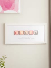 Wooden Building Blocks Personalised Baby Print by No Ordinary Gift - Image 3 of 4