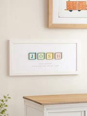 Wooden Building Blocks Personalised Baby Print by No Ordinary Gift - Image 4 of 4