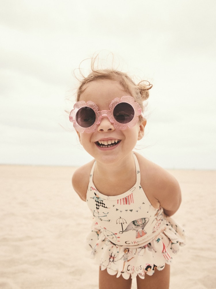 Pink Kids Flower Sunglasses - Image 2 of 3