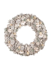 Dibor White Giant Snowy Meadow Wreath - Image 5 of 5